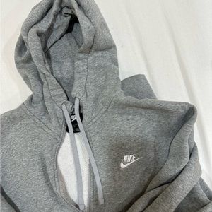 NIKE GRAY ZIP UP